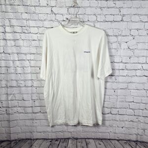 Vtg Patagonia Beneficial Men's XL White " Surfing Waves"  Short Sleeve T-Shirt